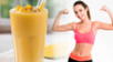 Batido de mango con proteína para crecimiento muscular.