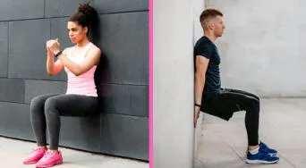 Ejercicios isométricos: los beneficios de las sentadillas contra la pared para aliviar el dolor y ganar fuerza muscular