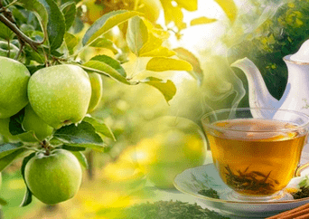 Infusión de manzana verde: un aliado natural contra el hígado graso y el azúcar alto