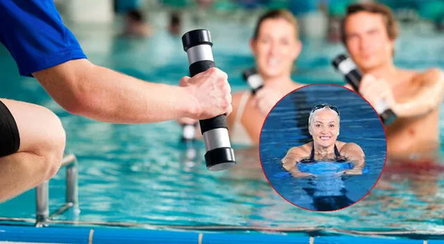 Descubre cómo mejora al cuerpo los ejercicios en el agua. Foto: composición GLR/difusión Descubre cómo mejora al cuerpo los ejercicios en el agua. Foto: composición GLR/difusión