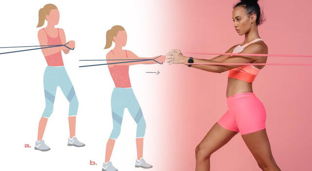 La rotación de tronco con banda elástica es ideal para quienes buscan tonificar la zona abdominal. La rotación de tronco con banda elástica es ideal para quienes buscan tonificar la zona abdominal.