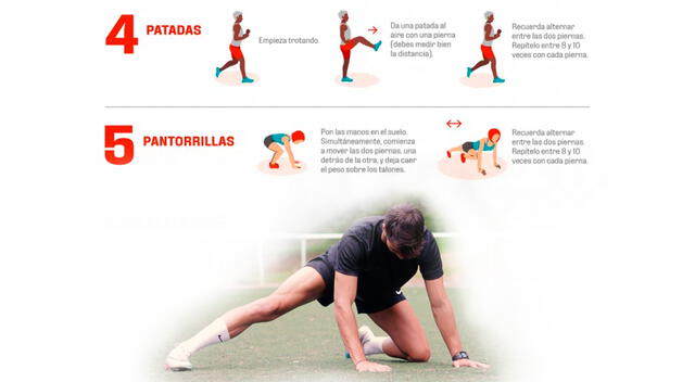 Calienta bien y sorprende a todos en la cancha con estos movimientos. Calienta bien y sorprende a todos en la cancha con estos movimientos.