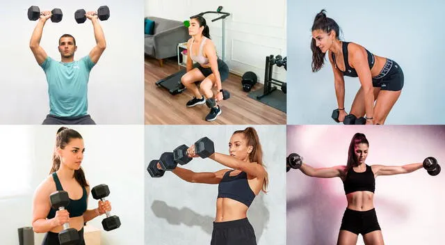 Los ejercicios con mancuernas ayudan a prevenir la pérdida de masa muscular y favorecen la autonomía en la tercera edad. 