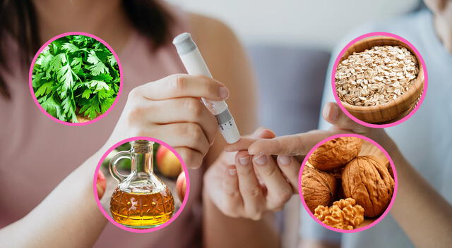 La avena, el vinagre de manzana, el perejil y las nueces ayudan a regular el azúcar. La avena, el vinagre de manzana, el perejil y las nueces ayudan a regular el azúcar.