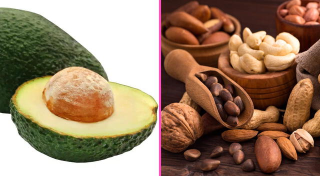 Palta y frutos secos. Palta y frutos secos.