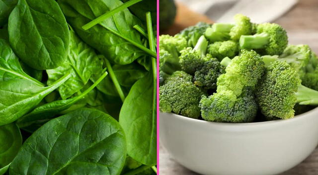 Espinaca y brócoli Espinaca y brócoli