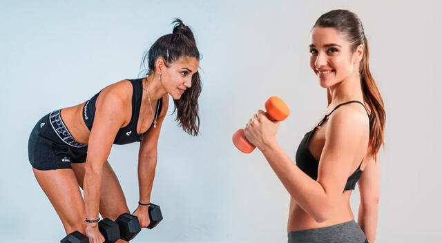 Ejercicios con mancuernas ayudan a trabajar todos los grupos musculares y mejorar la fuerza de manera integral. Ejercicios con mancuernas ayudan a trabajar todos los grupos musculares y mejorar la fuerza de manera integral.