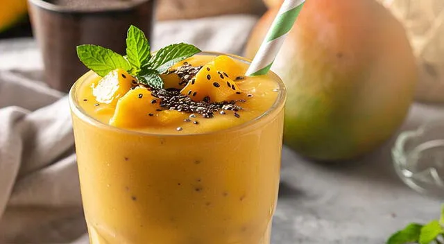 Este batido de mango con proteína es ideal para consumir después del entrenamiento y acelerar la recuperación muscular. Este batido de mango con proteína es ideal para consumir después del entrenamiento y acelerar la recuperación muscular.