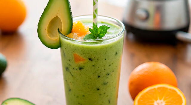 Licuado natural de palta con naranja, una opción saludable para reducir el colesterol y cuidar el corazón.