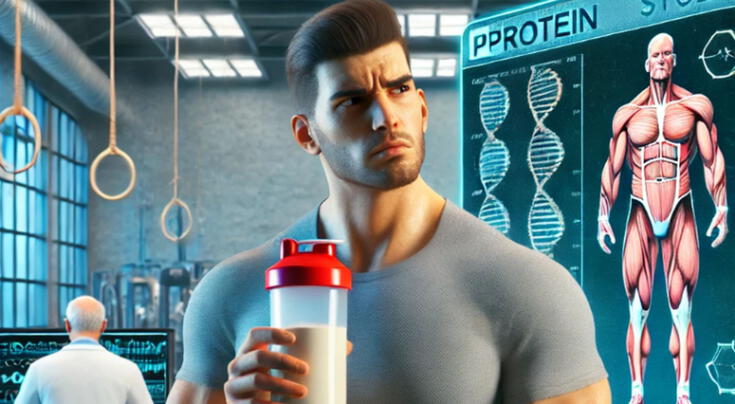 La cantidad de consumo de proteínas no es relativa al crecimiento de la masa muscular, según un estudio de Estados Unidos. Foto: IA