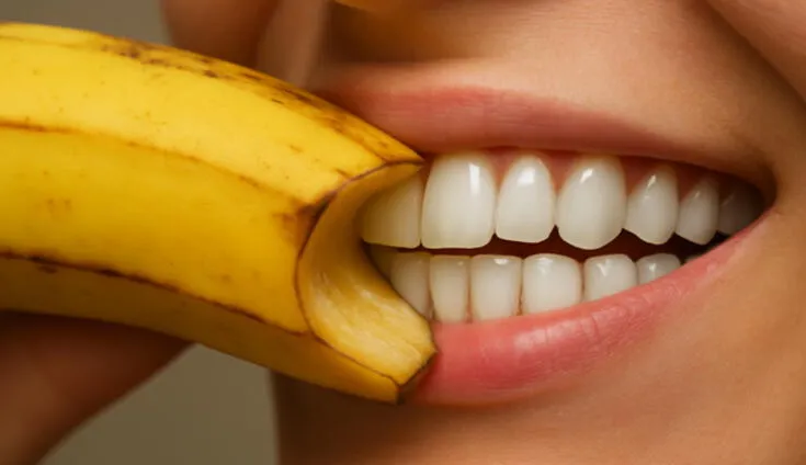 Descubre qué tan efectiva es la cáscara del plátano al ser usada como blanqueador dental.