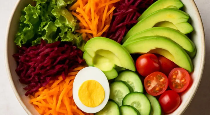 Ensalada arcoíris: una tendencia respaldada por la ciencia.