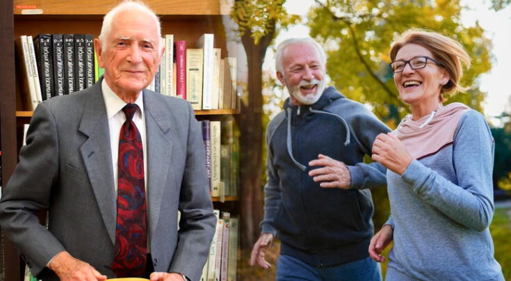 El doctor John Scharffenberg, de 102 años, comparte sus secretos de longevidad.
