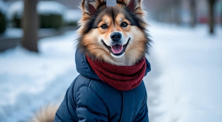 Conoce dónde deben dormir los perros en invierno.