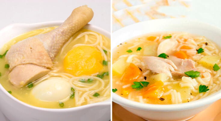 ¿Cuál es más nutritivo, caldo de gallina o caldo de pollo?