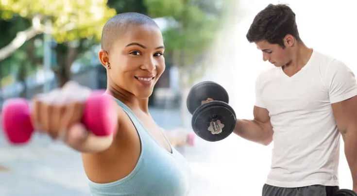 Aumenta masa muscular con estos 4 ejercicios con mancuernas.